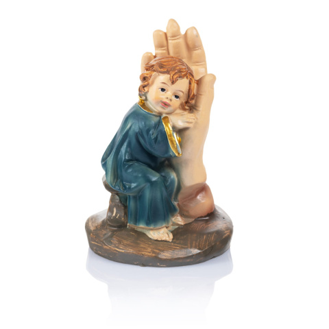 Figurka - Rączka Opatrzności - 10,5 cm niebieska JS93716-1A